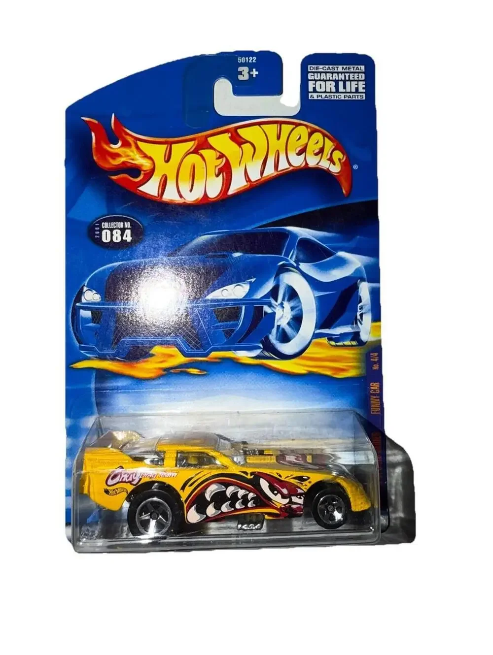 Hot Wheels 2001 Funny Car Yellow Chuy's Drag Team Extreme Sports #84 New